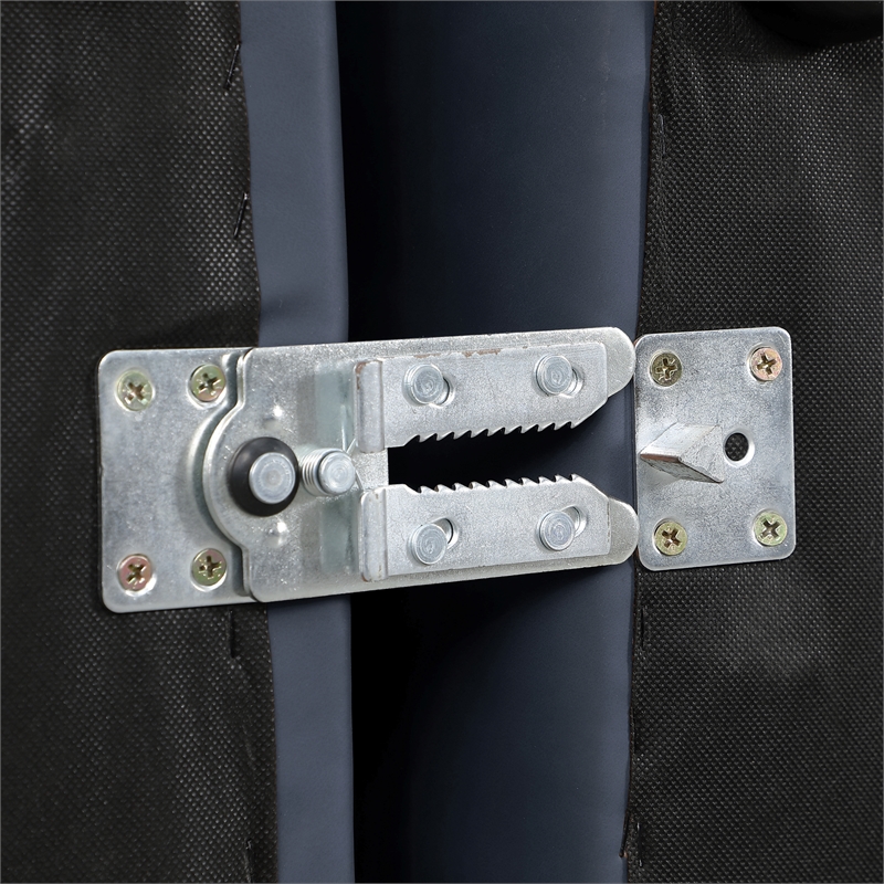 Bowery Hill Contemporary Navy Blue Vegan Leather 4-Piece Modular Sofa