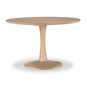 Bowery Hill Contemporary Tulip Shaped 48&quot Natural Dining Table
