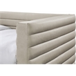 Bowery Hill Contemporary Soft Beige Vegan Leather Twin Daybed