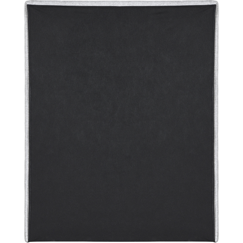 Bowery Hill Contemporary Grey Linen Textured Fabric Twin Bed