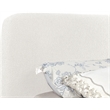 Bowery Hill Contemporary Rich Cream Boucle Durable Fabric Queen Bed