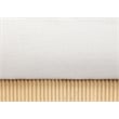 Bowery Hill Contemporary Cream Linen Textured Fabric King Bed