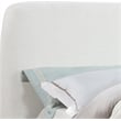 Bowery Hill Contemporary Cream Linen Textured Fabric King Bed