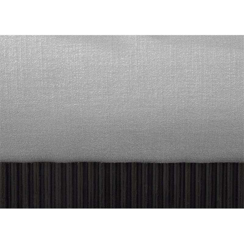 Bowery Hill Contemporary Grey Linen Textured Fabric King Bed