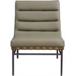 Bowery Hill Contemporary Soft Olive Vegan Leather Accent Chair