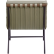 Bowery Hill Contemporary Soft Olive Vegan Leather Accent Chair