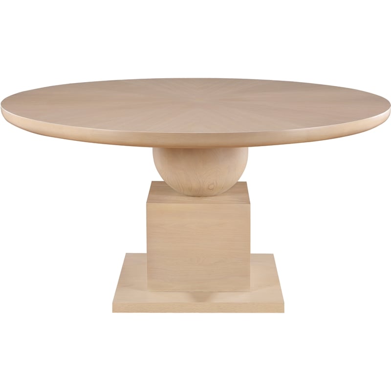 Bowery Hill Modern / Contemporary Rich Oak Veneer Dining Table