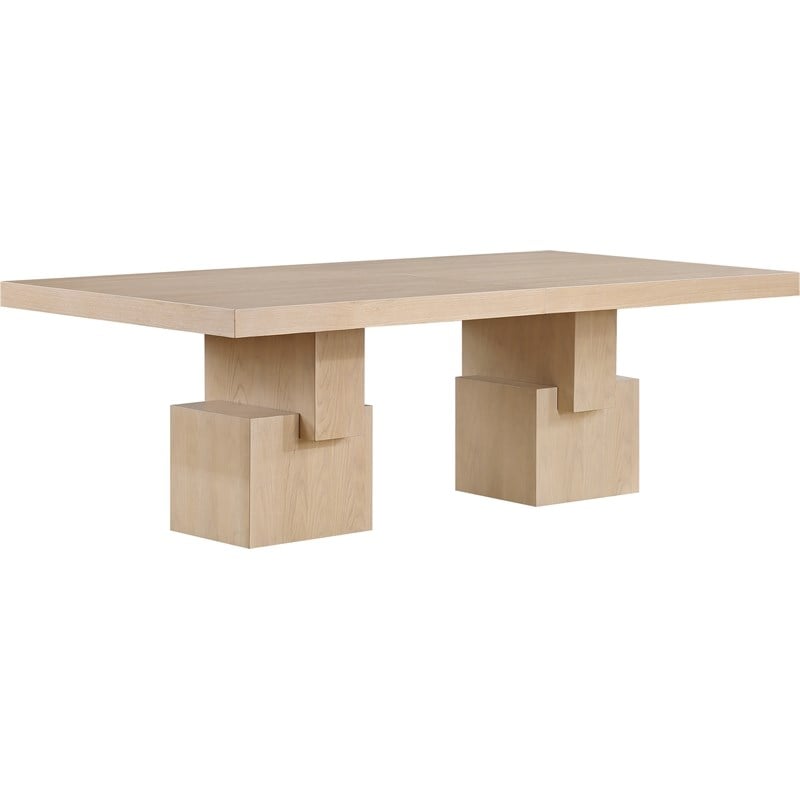 Bowery Hill Modern / Contemporary Rich Oak Veneer Dining Table
