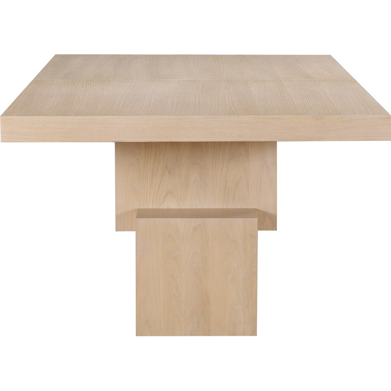 Bowery Hill Modern / Contemporary Rich Oak Veneer Dining Table