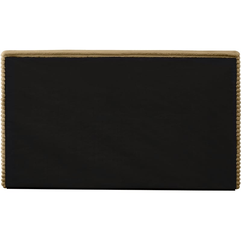 Bowery Hill Contemporary Textured Soft Camel Corduroy Full Bed