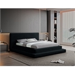 Bowery Hill Contemporary Textured Soft Black Corduroy Full Bed