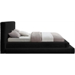 Bowery Hill Contemporary Textured Soft Black Corduroy Full Bed