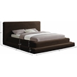 Bowery Hill Contemporary Textured Soft Brown Corduroy King Bed