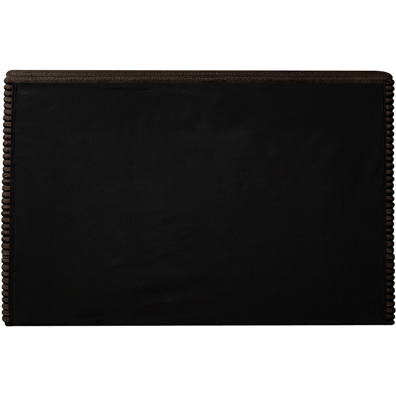 Bowery Hill Contemporary Textured Soft Brown Corduroy Twin Bed