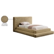 Bowery Hill Contemporary Textured Soft Camel Corduroy Twin Bed