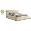 Bowery Hill Contemporary Textured Soft Cream Corduroy Full Bed