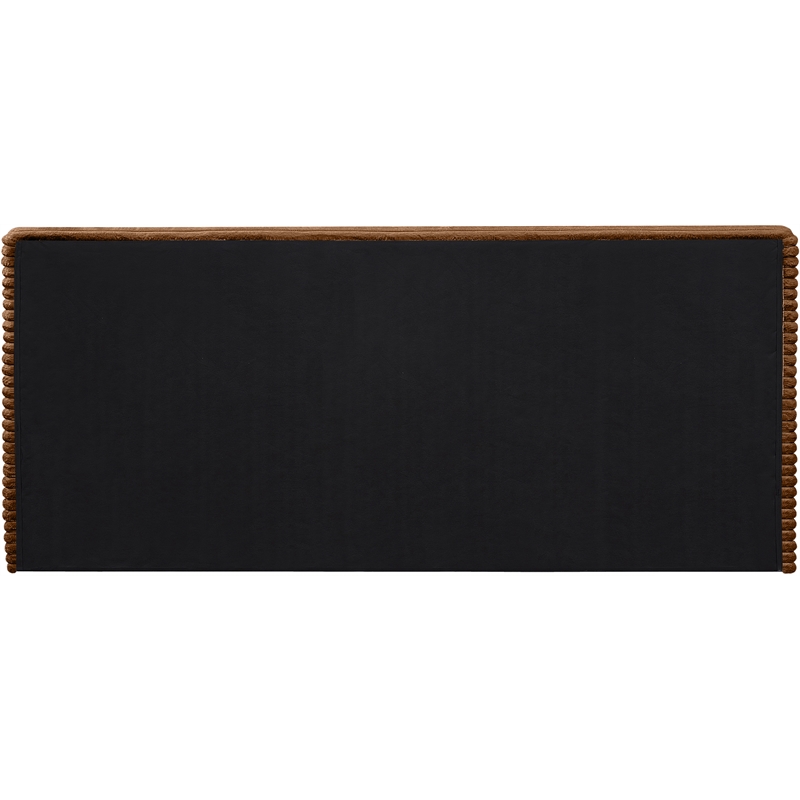 Bowery Hill Contemporary Textured Soft Saddle Corduroy Full Bed