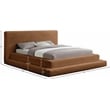 Bowery Hill Contemporary Textured Soft Saddle Corduroy Full Bed