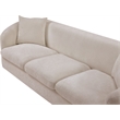 Bowery Hill Contemporary Soft Beige Chenille Durable Fabric Sofa