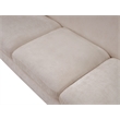 Bowery Hill Contemporary Soft Beige Chenille Durable Fabric Sofa