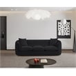 Bowery Hill Contemporary Soft Black Chenille Durable Fabric Sofa