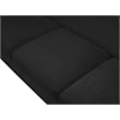 Bowery Hill Contemporary Soft Black Chenille Durable Fabric Sofa