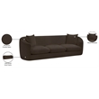 Bowery Hill Contemporary Soft Brown Chenille Durable Fabric Sofa