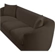 Bowery Hill Contemporary Soft Brown Chenille Durable Fabric Sofa