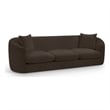 Bowery Hill Contemporary Soft Brown Chenille Durable Fabric Sofa