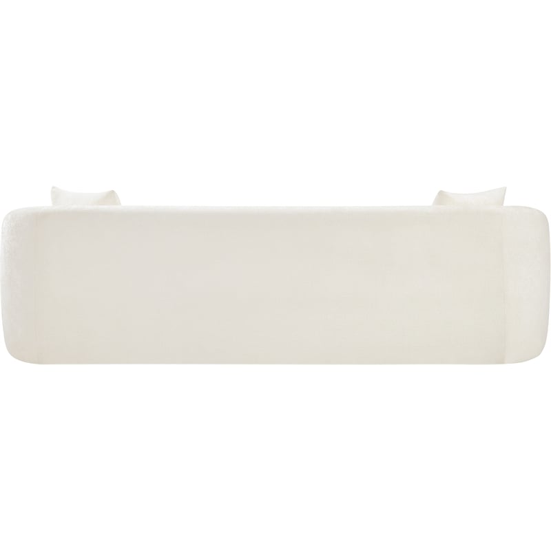 Bowery Hill Contemporary Soft Cream Chenille Durable Fabric Sofa