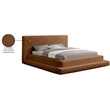 Bowery Hill Contemporary Textured Soft Saddle Corduroy King Bed