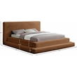 Bowery Hill Contemporary Textured Soft Saddle Corduroy King Bed