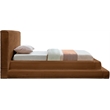 Bowery Hill Contemporary Textured Soft Saddle Corduroy Twin Bed