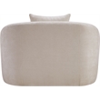 Bowery Hill Contemporary Soft Beige Chenille Durable Fabric Chair