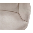 Bowery Hill Contemporary Soft Beige Chenille Durable Fabric Chair