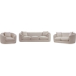 Bowery Hill Contemporary Soft Beige Chenille Durable Fabric Chair