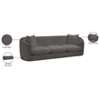 Bowery Hill Contemporary Soft Grey Chenille Durable Fabric Sofa