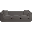 Bowery Hill Contemporary Soft Grey Chenille Durable Fabric Sofa