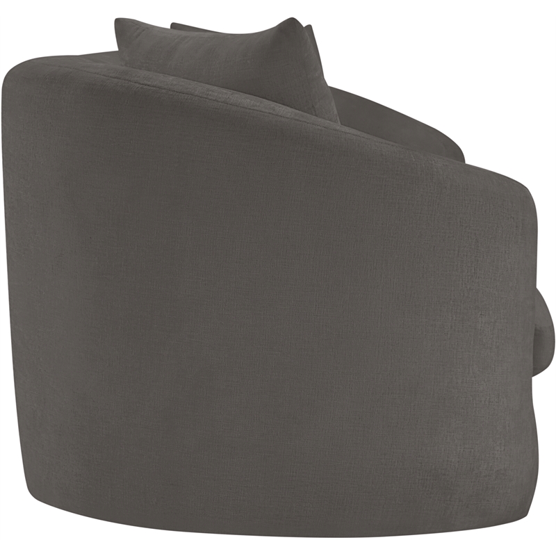 Bowery Hill Contemporary Soft Grey Chenille Durable Fabric Sofa