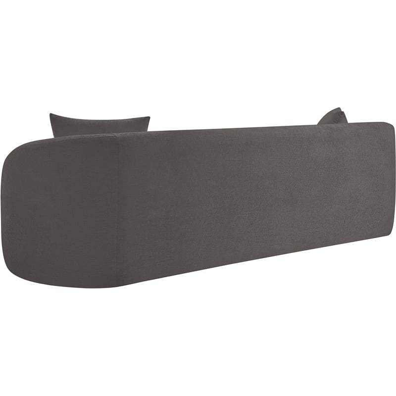 Bowery Hill Contemporary Soft Grey Chenille Durable Fabric Sofa