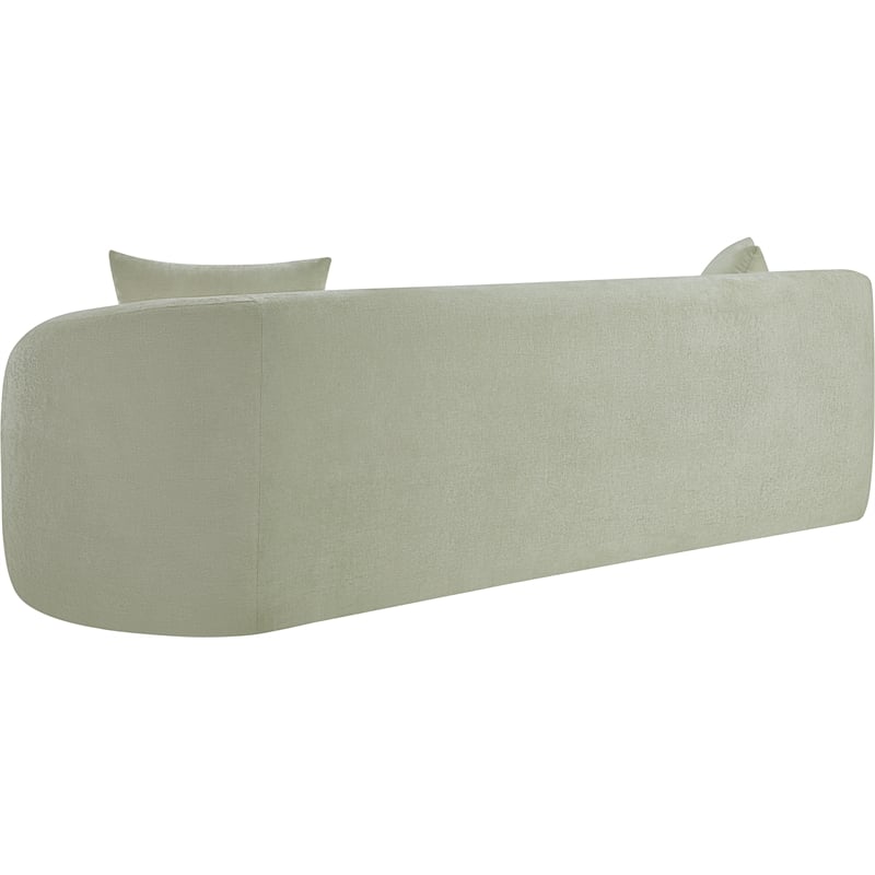 Bowery Hill Contemporary Soft Mint Chenille Durable Fabric Sofa