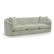 Bowery Hill Contemporary Soft Mint Chenille Durable Fabric Sofa
