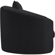 Bowery Hill Contemporary Soft Black Chenille Durable Fabric Chair