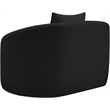 Bowery Hill Contemporary Soft Black Chenille Durable Fabric Chair