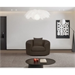 Bowery Hill Contemporary Soft Brown Chenille Durable Fabric Chair