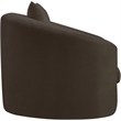 Bowery Hill Contemporary Soft Brown Chenille Durable Fabric Chair