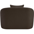 Bowery Hill Contemporary Soft Brown Chenille Durable Fabric Chair