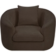 Bowery Hill Contemporary Soft Brown Chenille Durable Fabric Chair