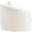 Bowery Hill Contemporary Soft Cream Chenille Durable Fabric Chair