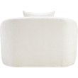 Bowery Hill Contemporary Soft Cream Chenille Durable Fabric Chair